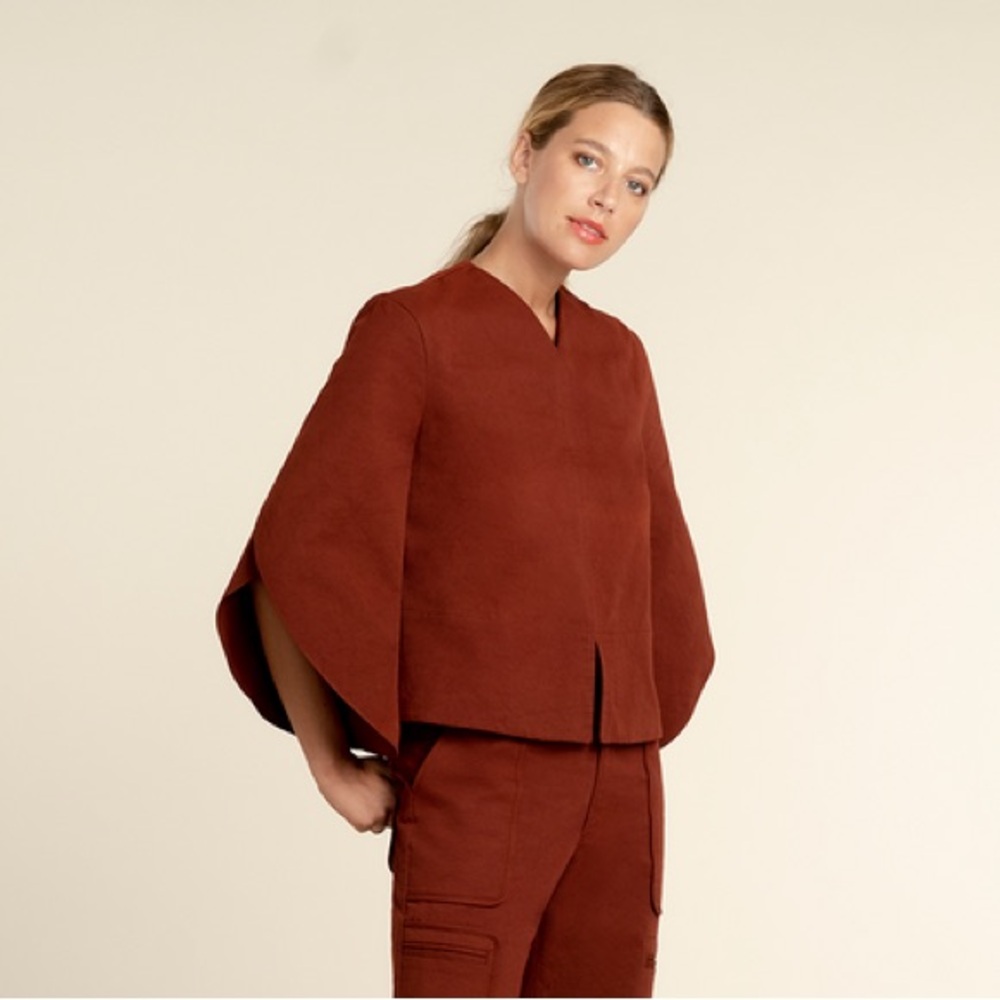NWT in Season Jess Blouse by Where Mountains Meet selling at website for $325